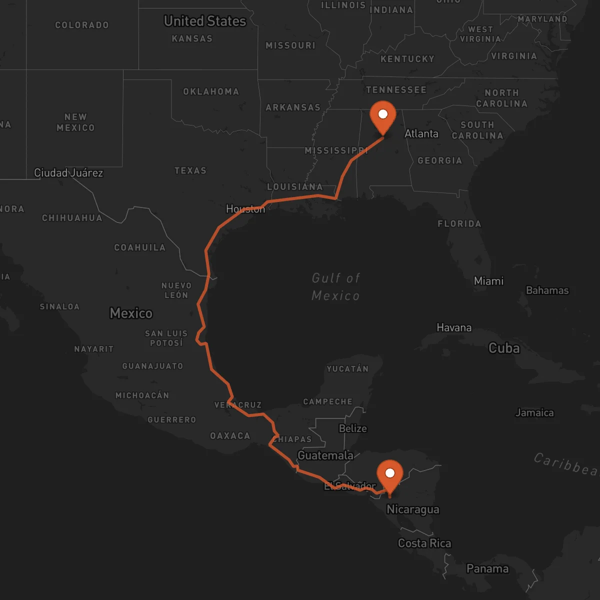Ruta Birmingham - Estelí