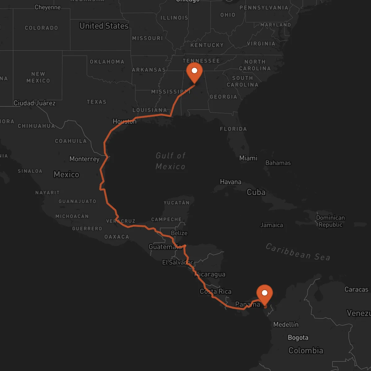 Ruta Birmingham - La Palma