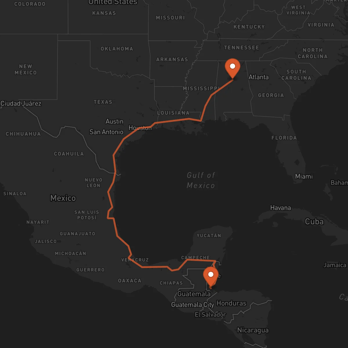 Ruta Birmingham - Punta Gorda