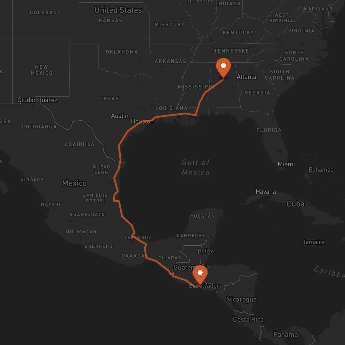 Ruta Santa Tecla - Birmingham