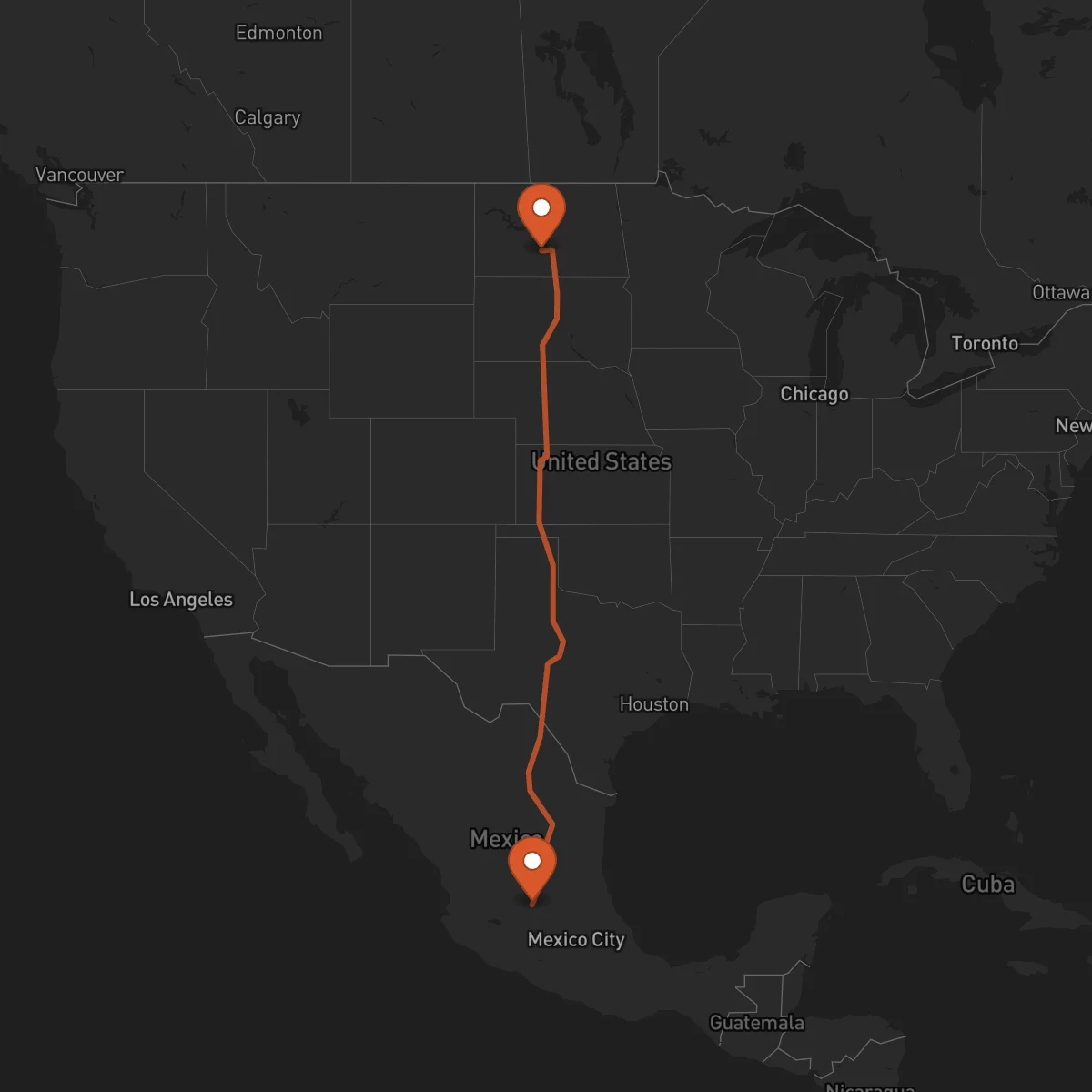 Ruta Guanajuato - Bismarck