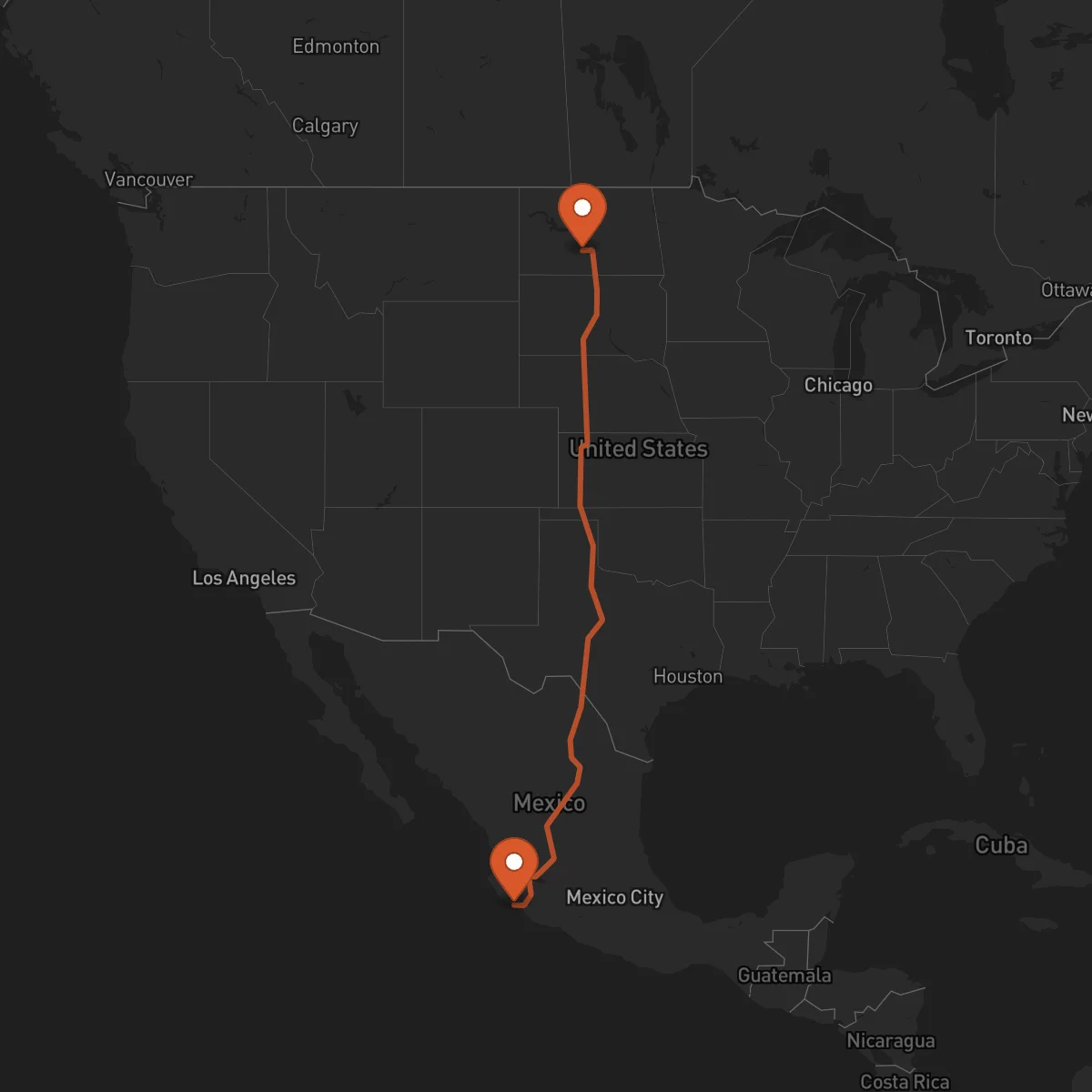 Ruta Manzanillo - Bismarck
