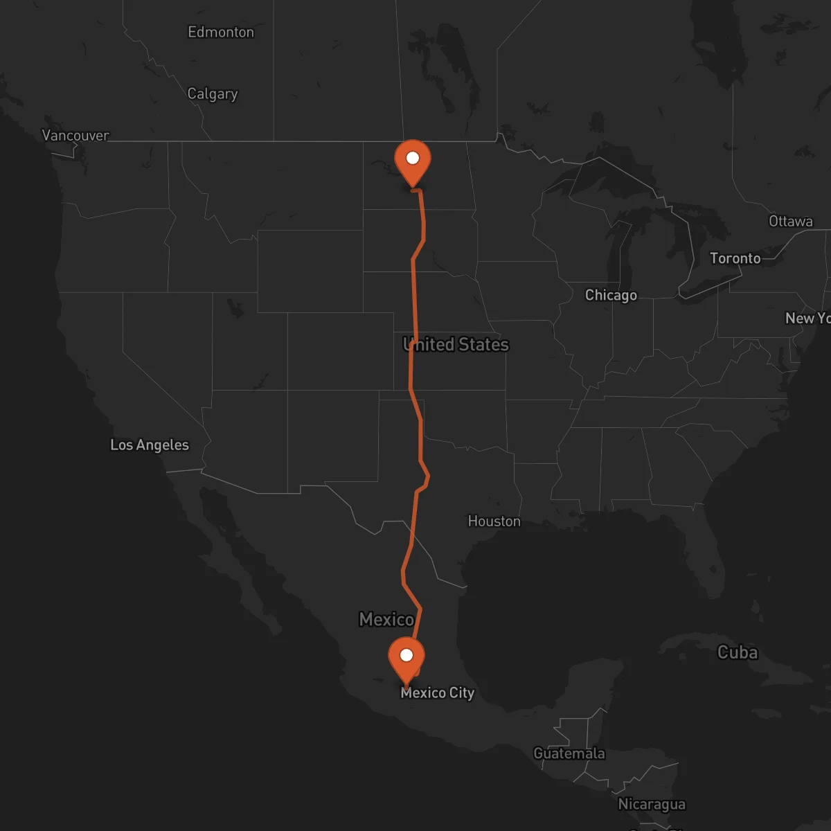Ruta Bismarck - Morelia