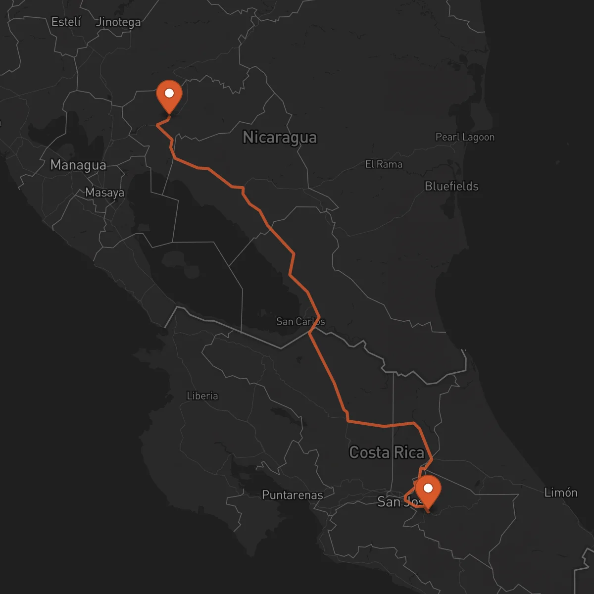 Ruta Cartago - Boaco