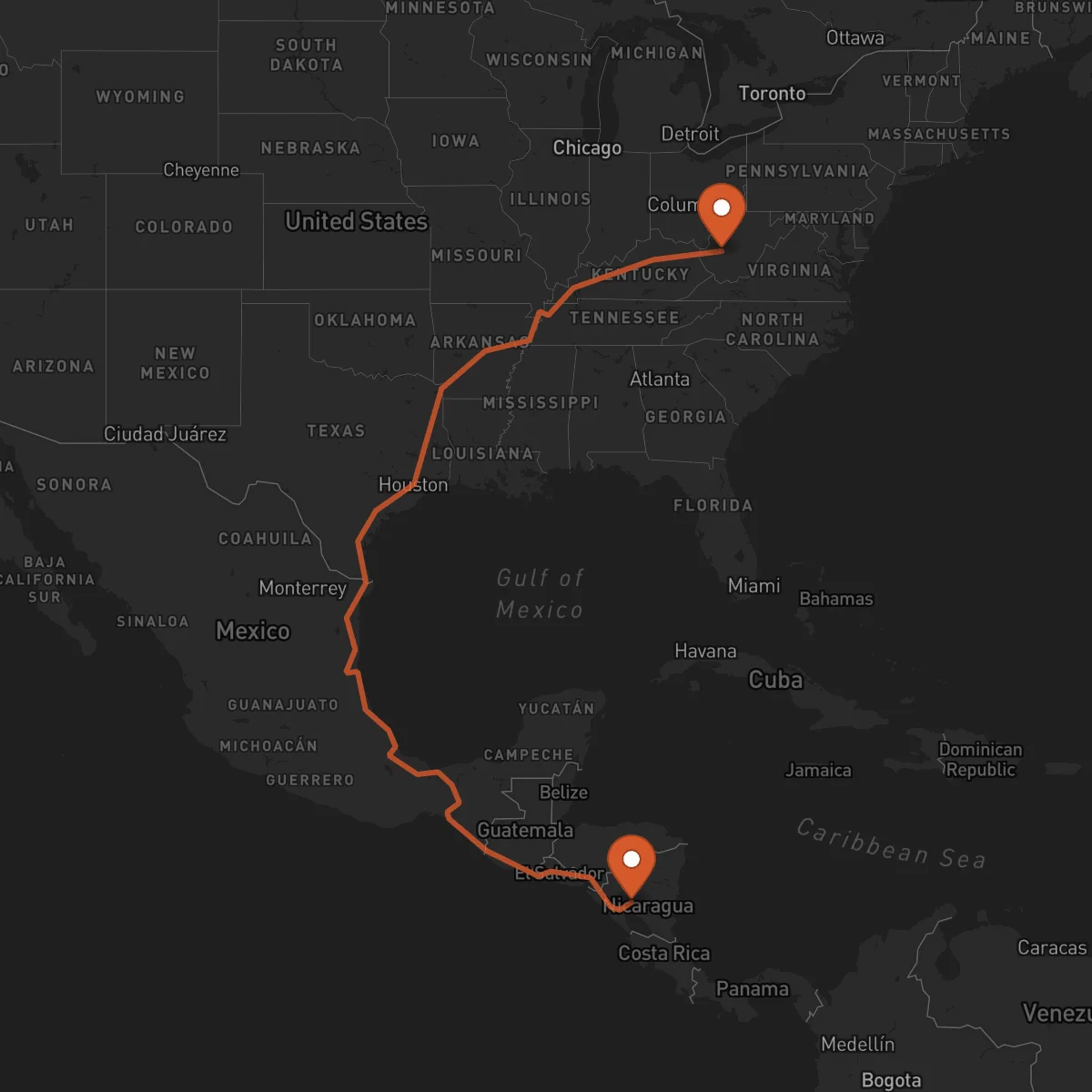 Ruta Charleston - Boaco