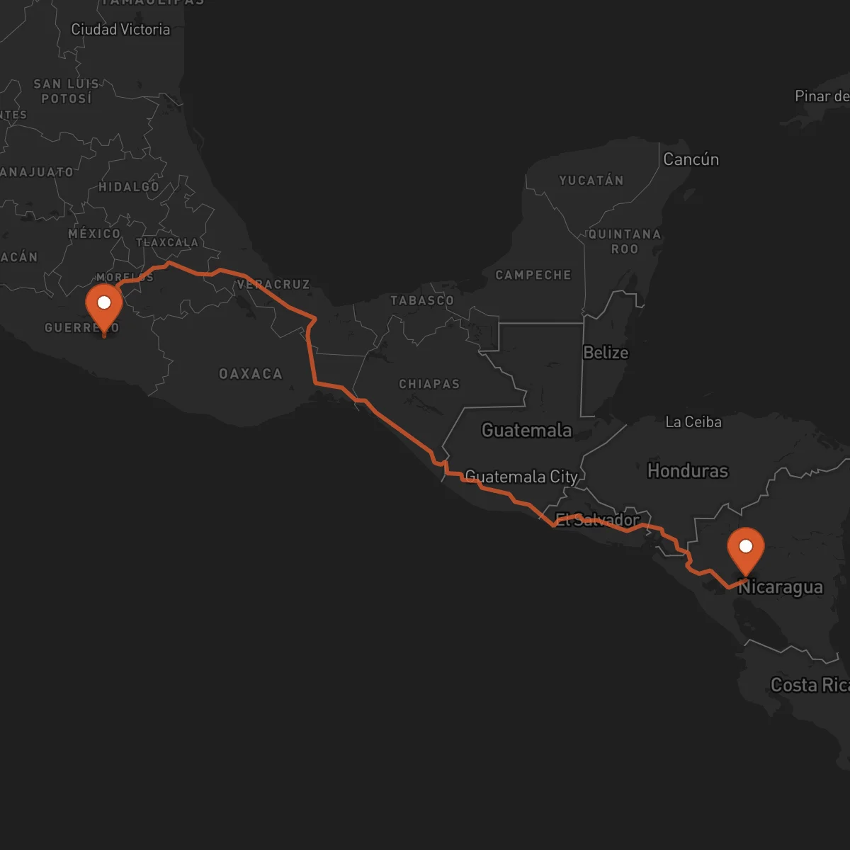 Ruta Boaco - Chilpancingo de los Bravo