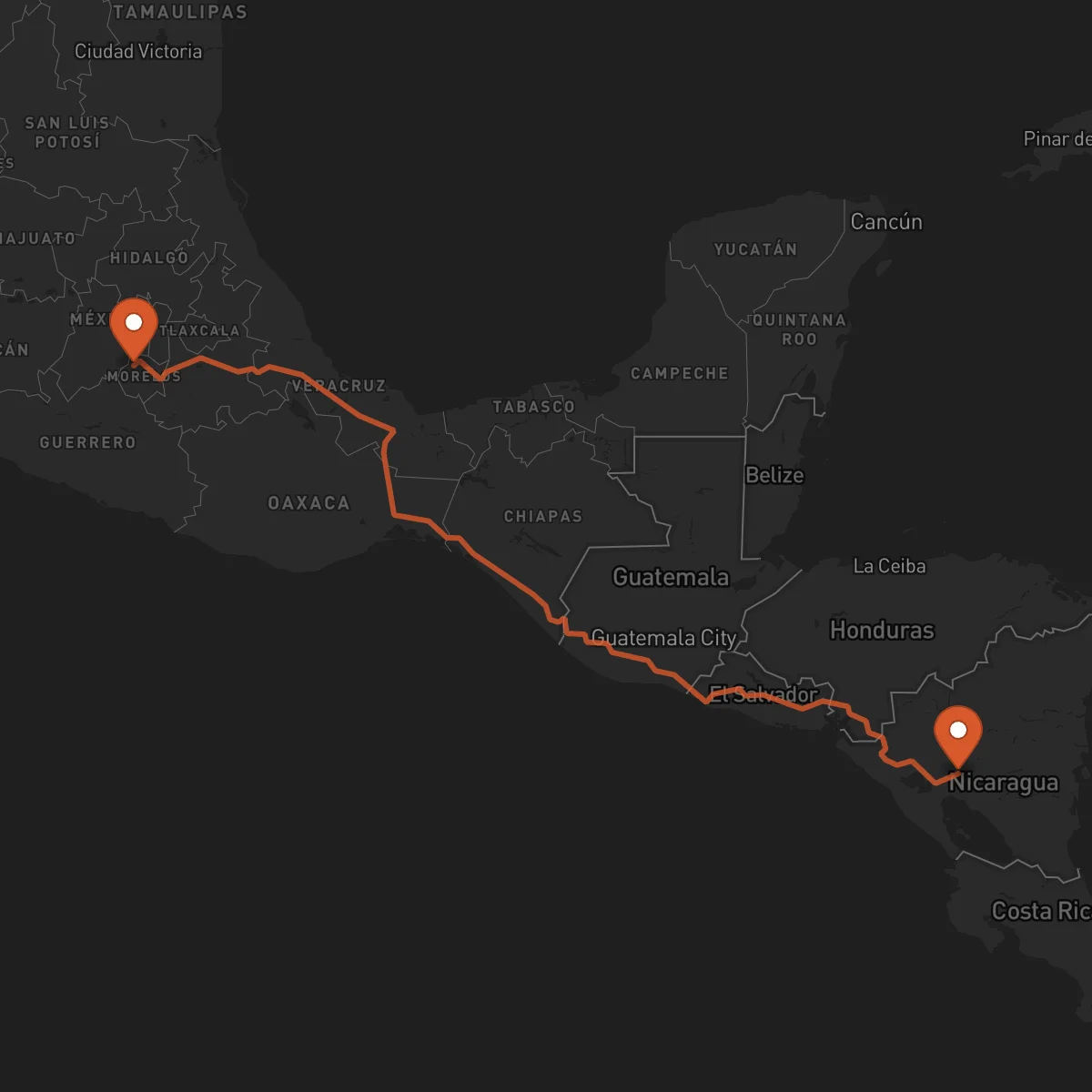 Ruta Cuernavaca - Boaco