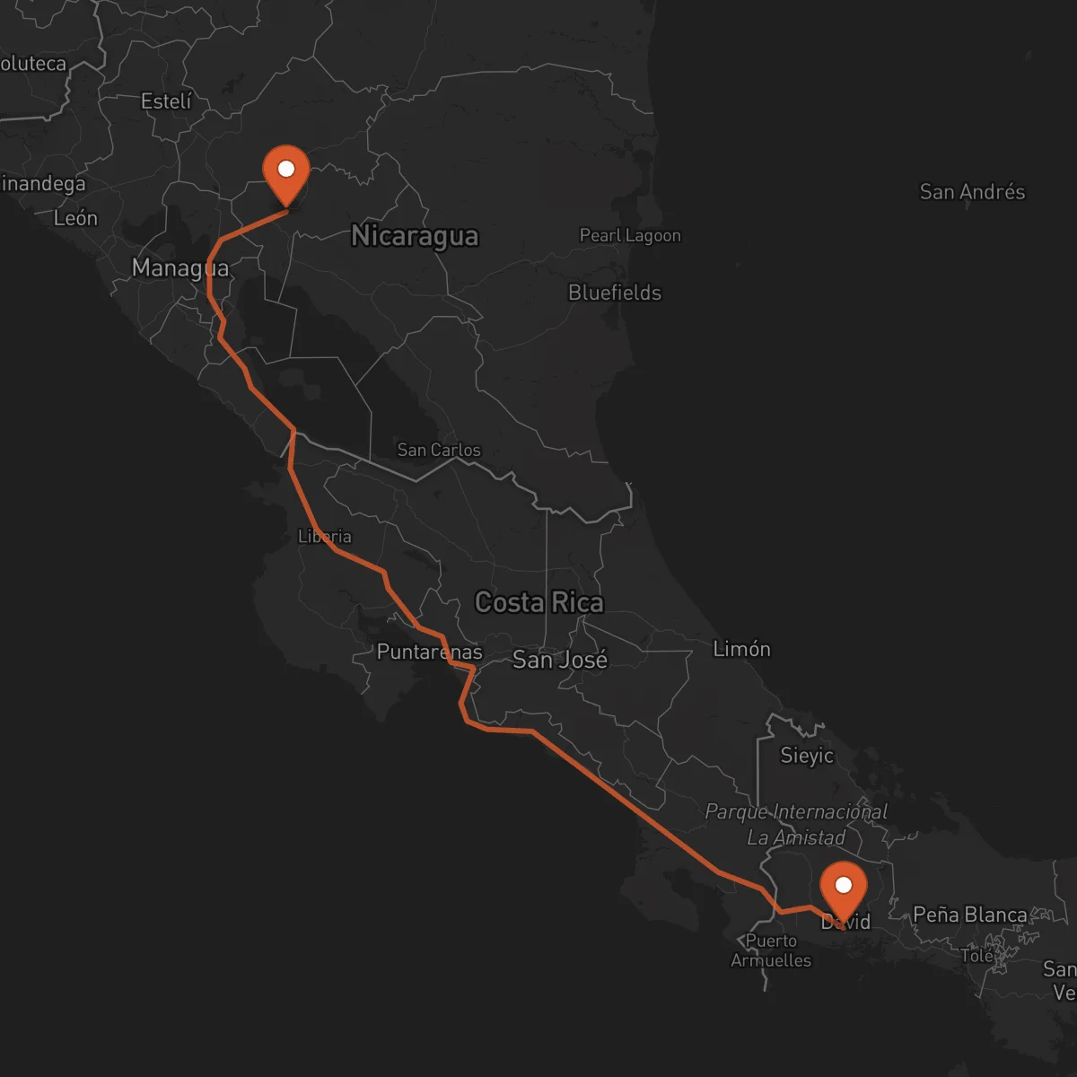 Ruta Boaco - David