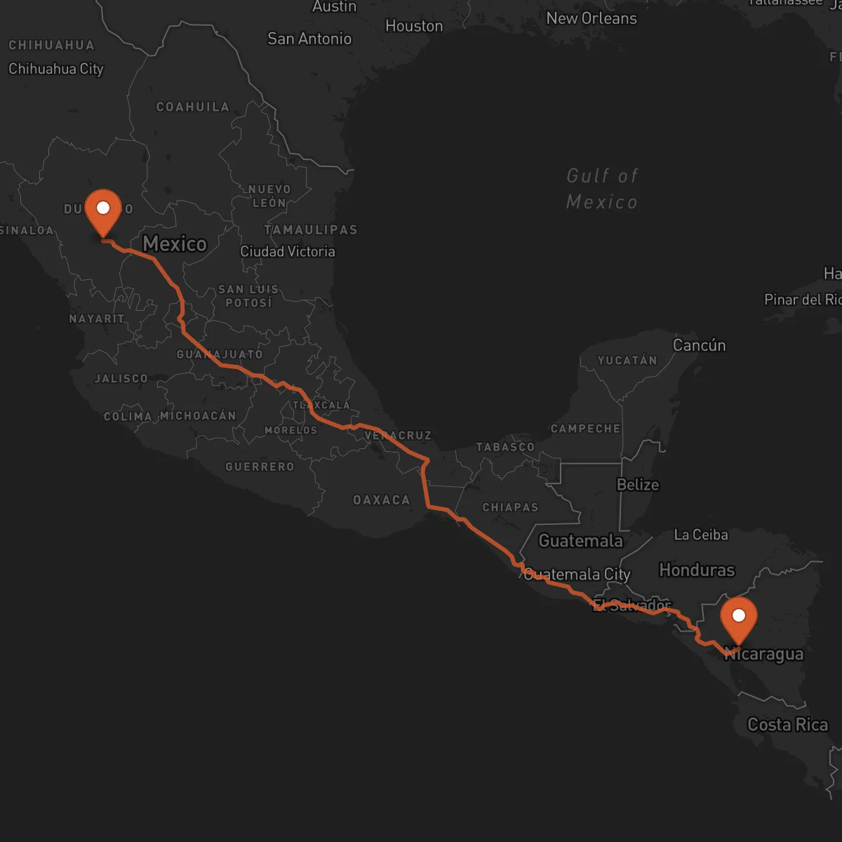 Ruta Boaco - Durango