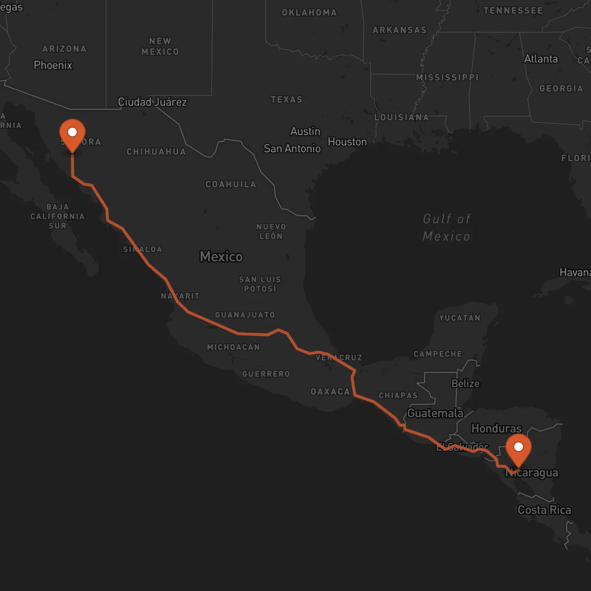 Ruta Boaco - Hermosillo