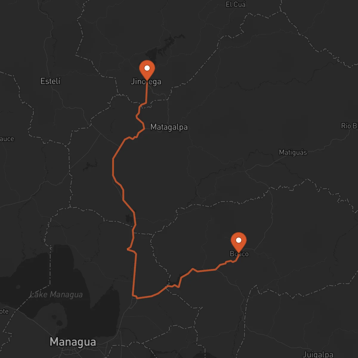 Ruta Jinotega - Boaco