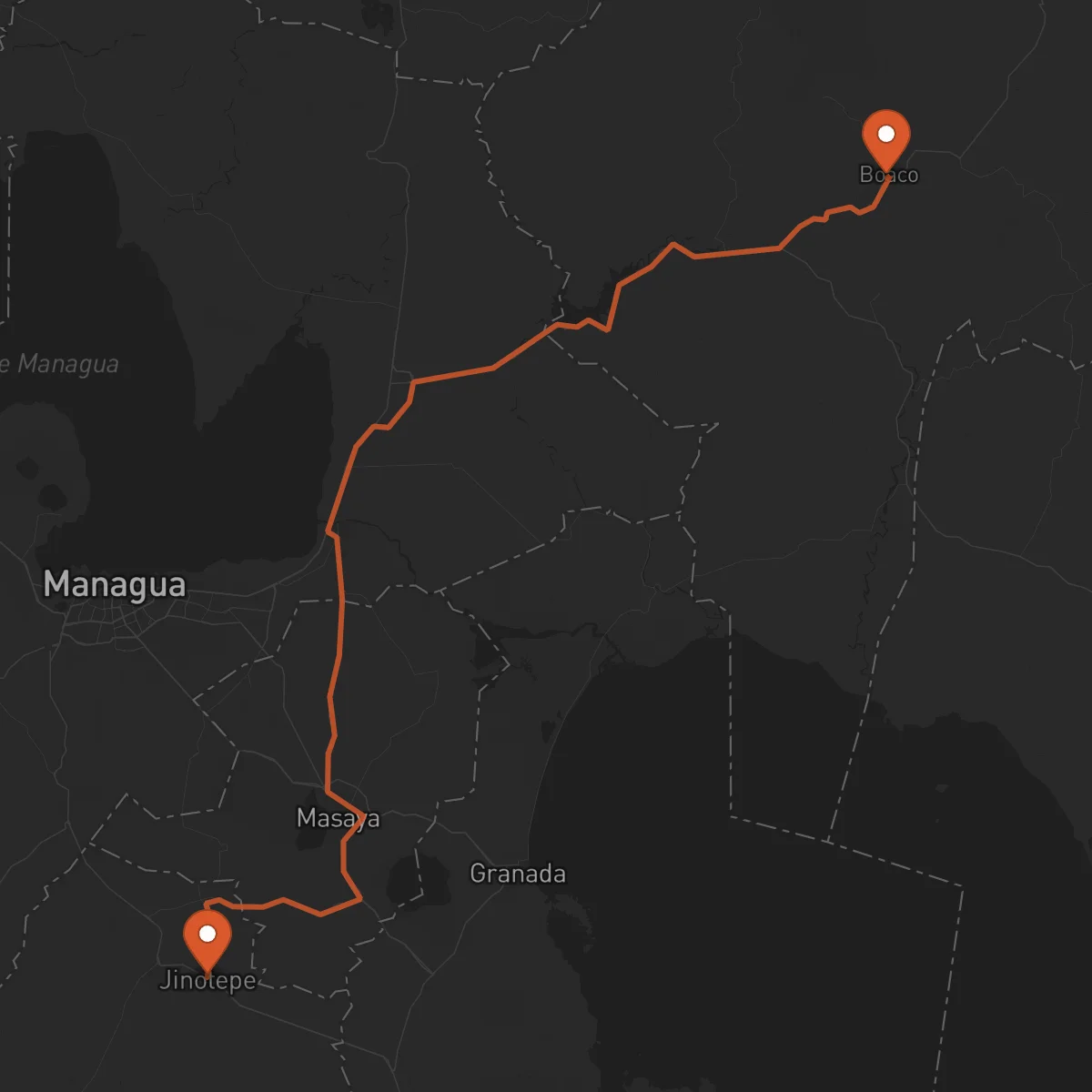 Ruta Jinotepe - Boaco