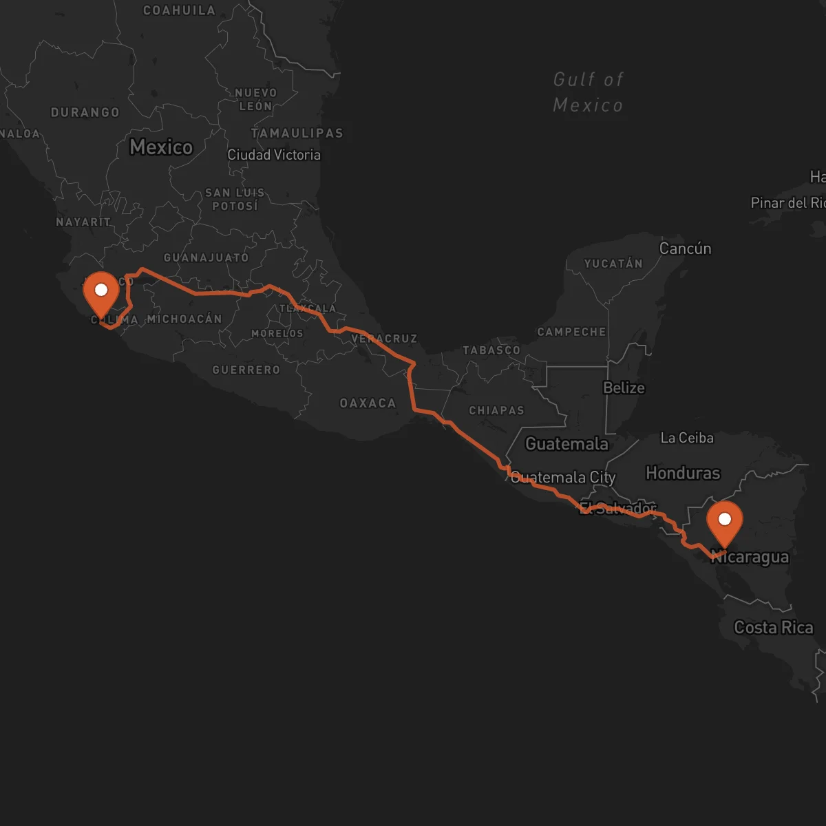 Ruta Boaco - Manzanillo