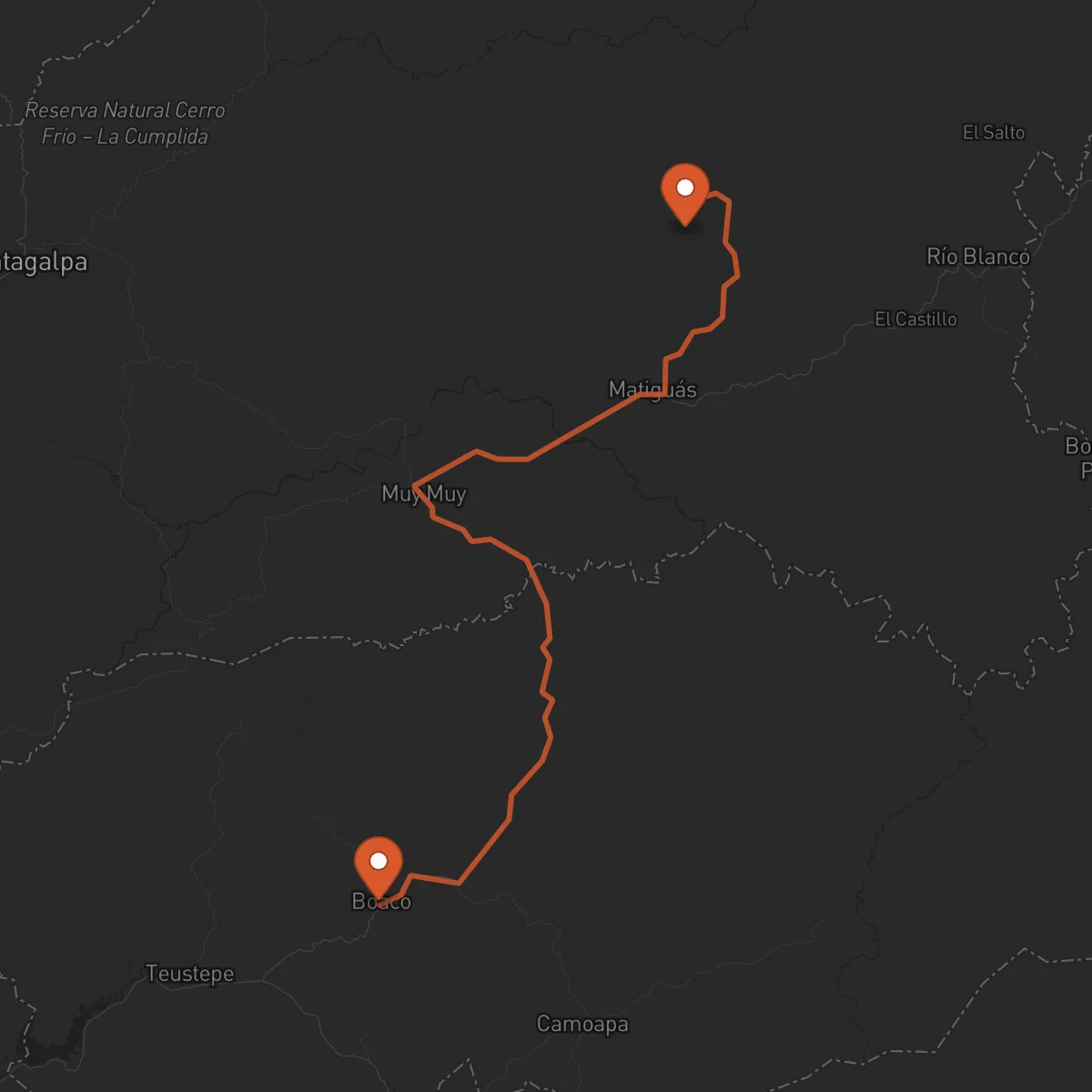 Ruta Boaco - Matagalpa