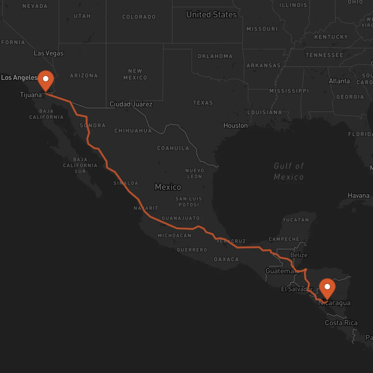 Ruta Mexicali - Boaco