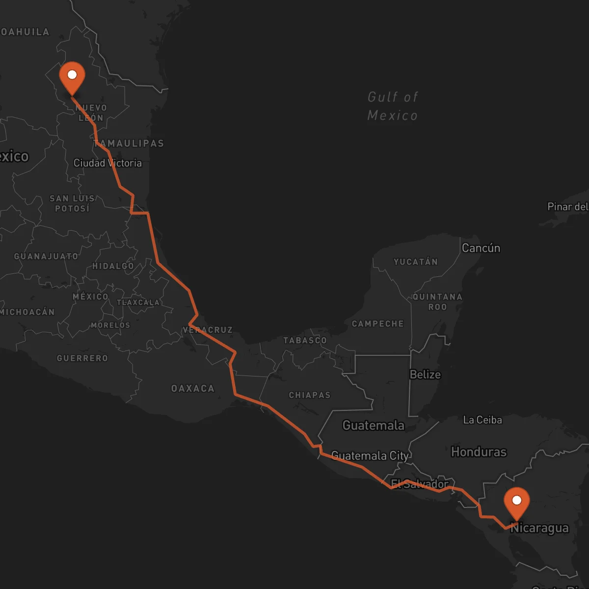 Ruta Monterrey - Boaco