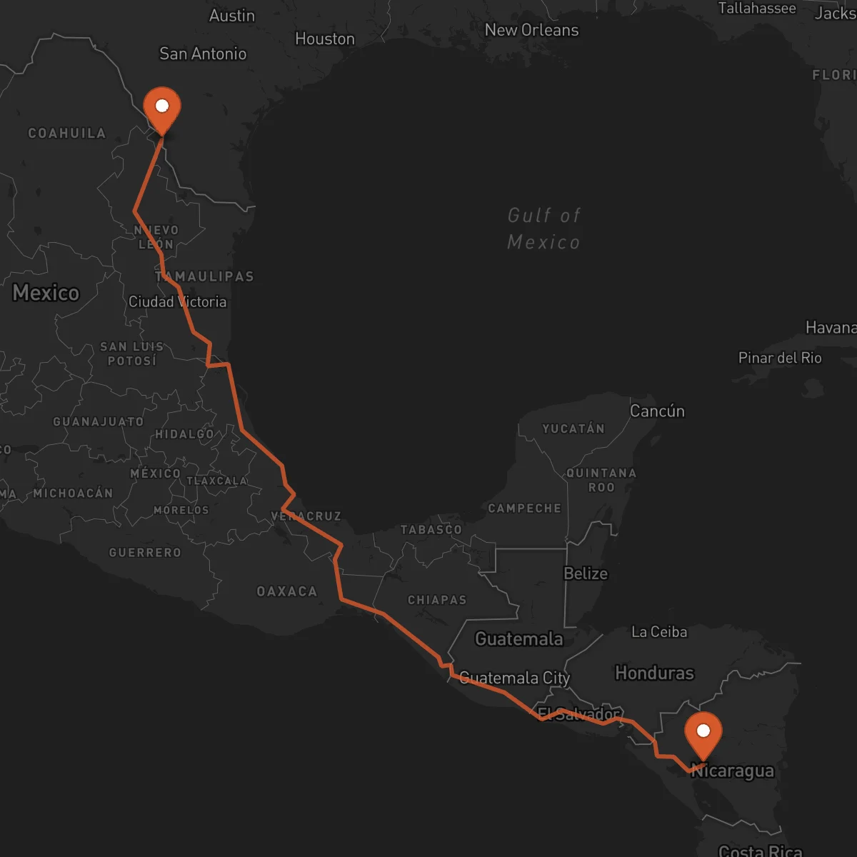 Ruta Boaco - Nuevo Laredo
