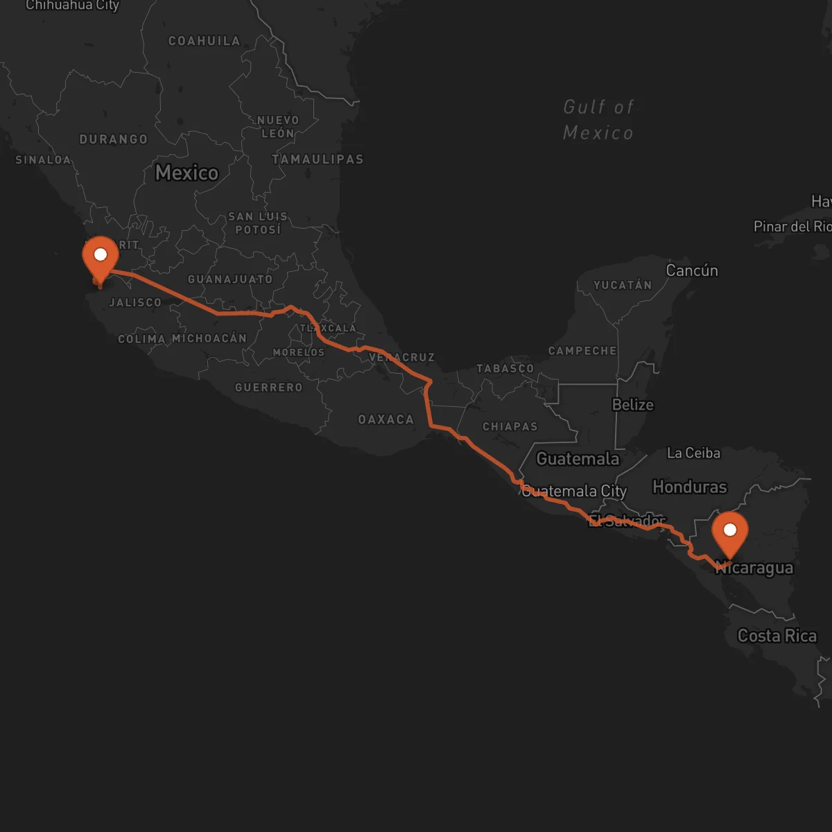 Ruta Boaco - Puerto Vallarta