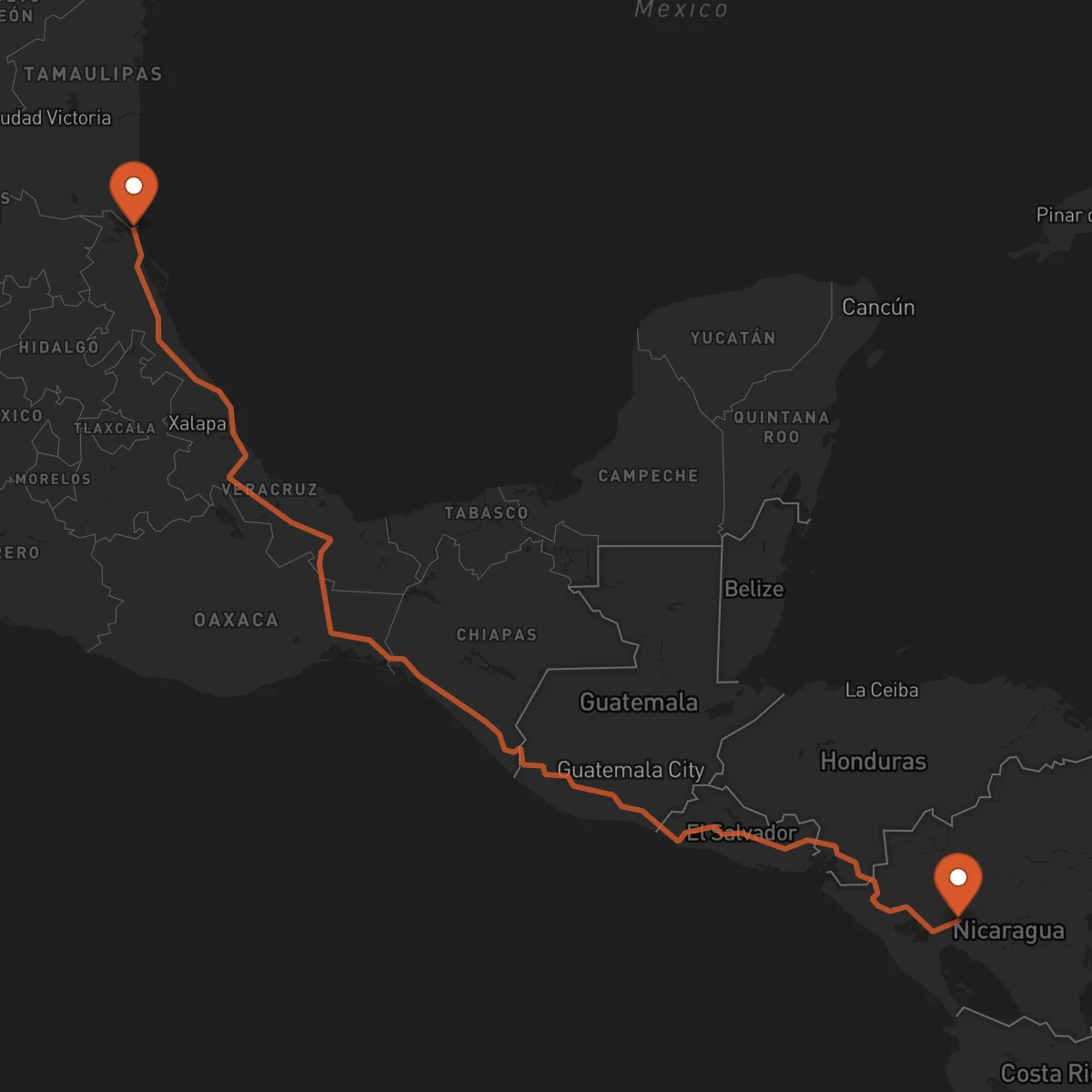 Ruta Boaco - Tampico