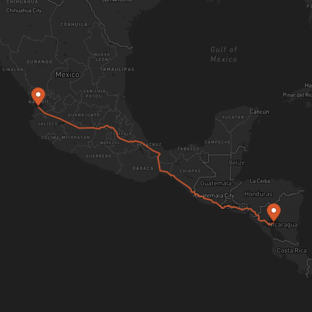Ruta Tepic - Boaco