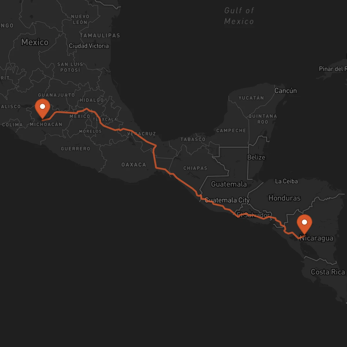 Ruta Uruapan - Boaco