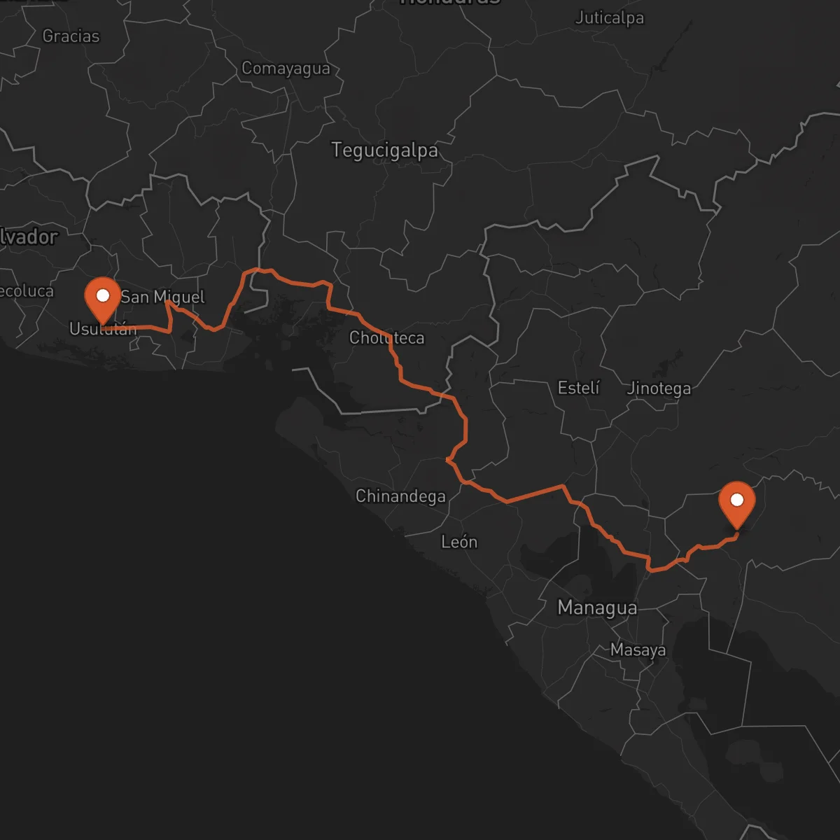 Ruta Boaco - Usulután