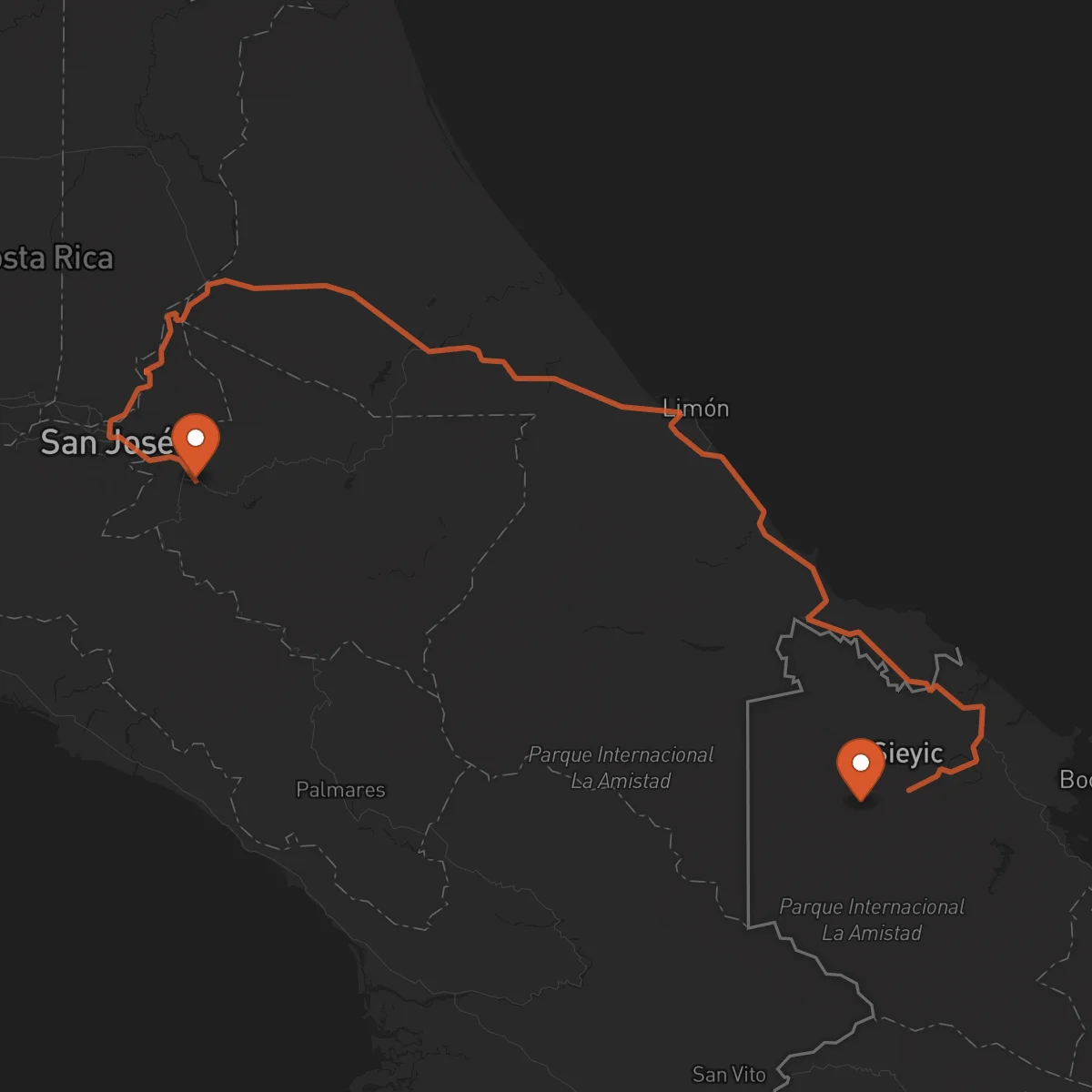 Ruta Bocas del Toro - Cartago