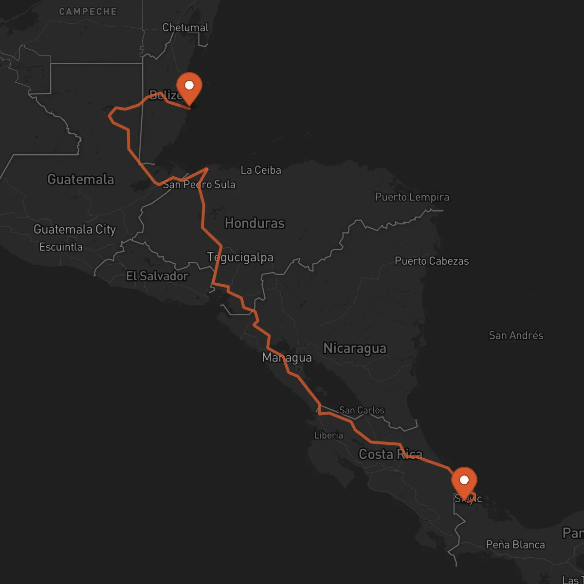 Ruta Bocas del Toro - Dangriga
