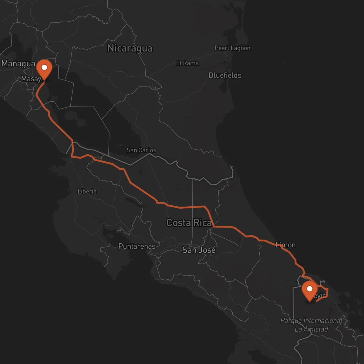 Ruta 格拉纳达 - 博卡斯德尔托罗
