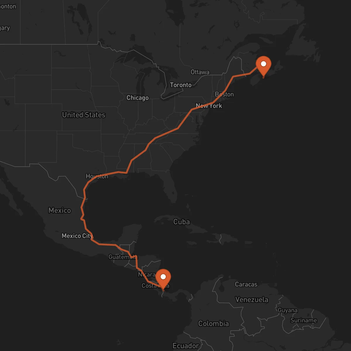 Ruta Bocas del Toro - Halifax