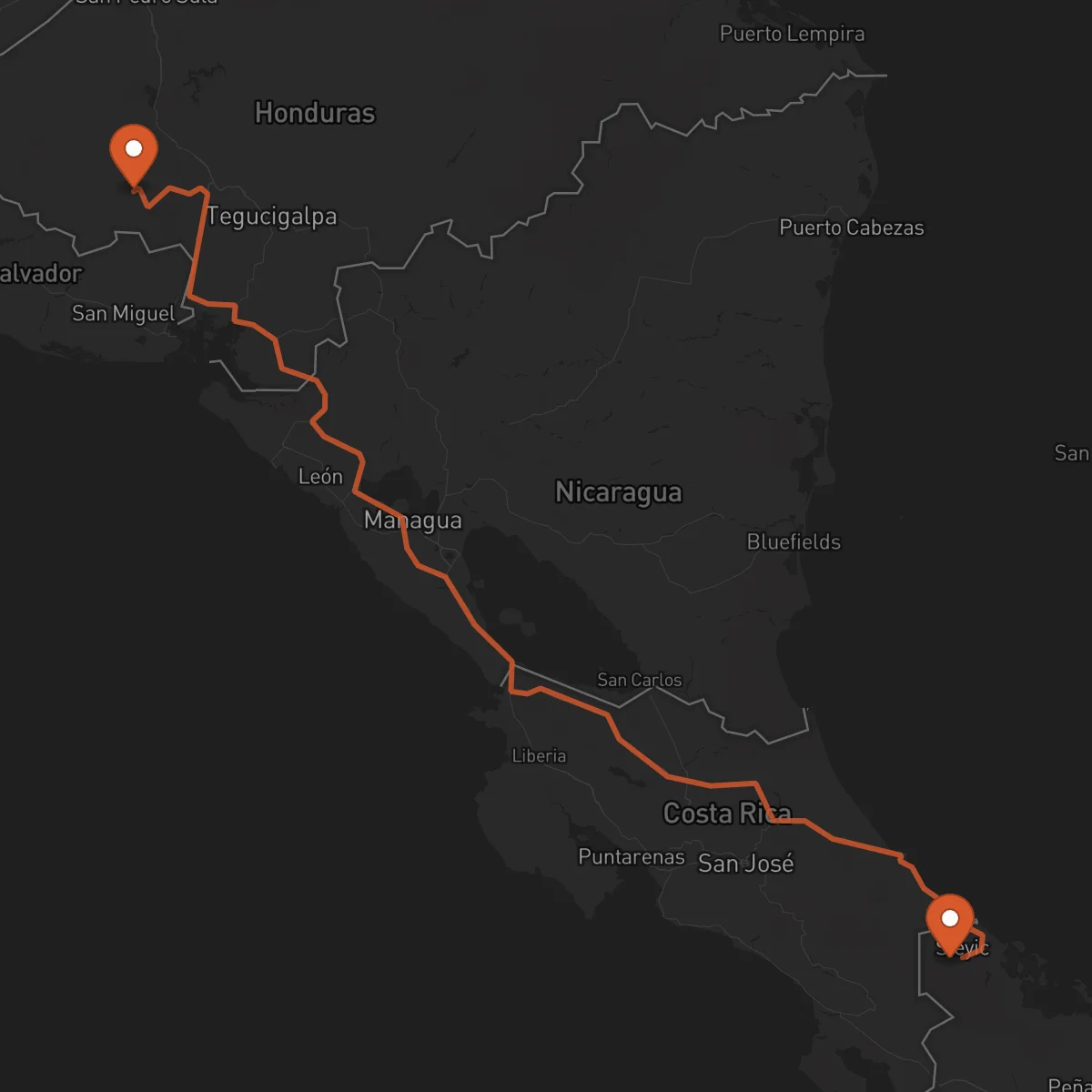 Ruta La Esperanza - Bocas del Toro