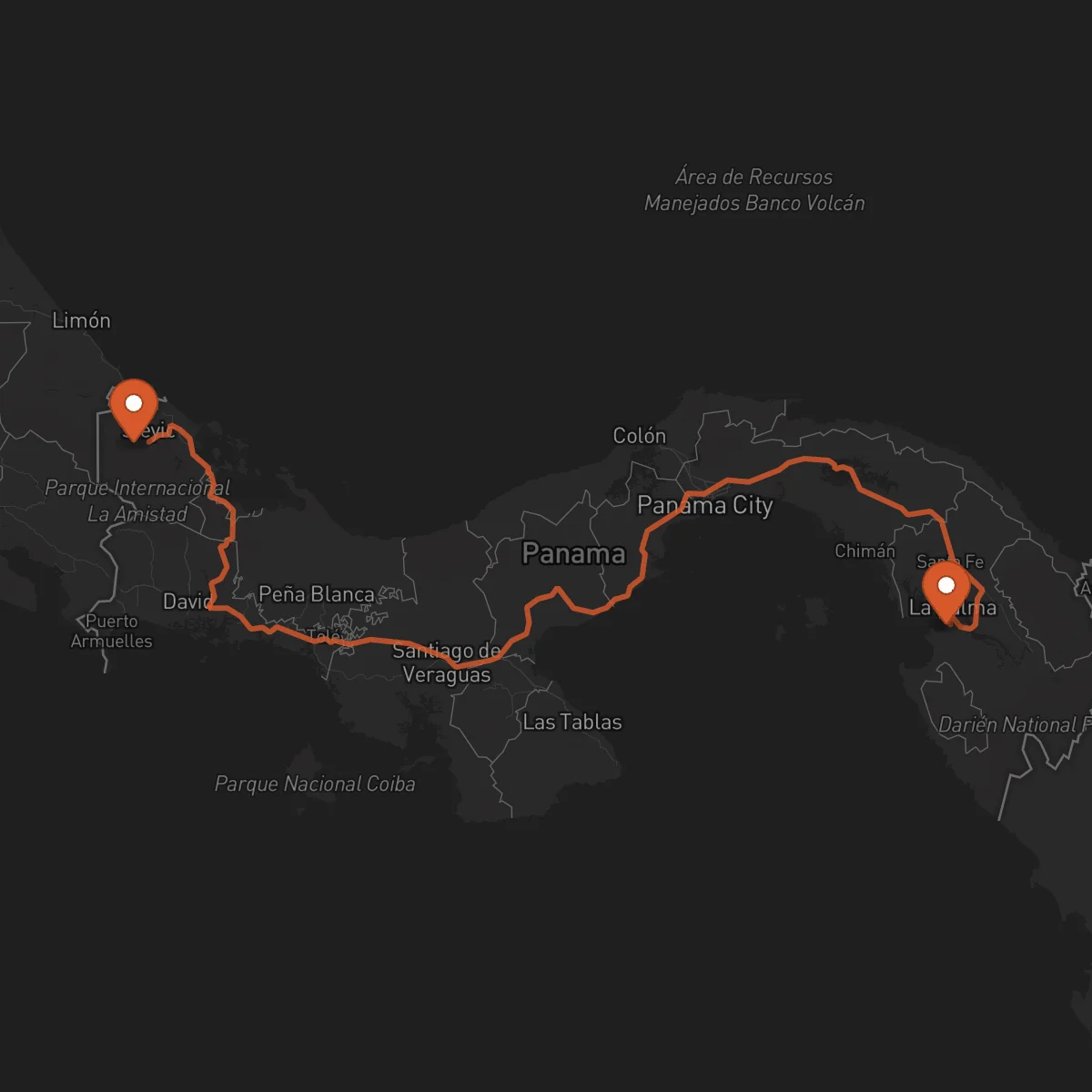 Ruta Bocas del Toro - La Palma