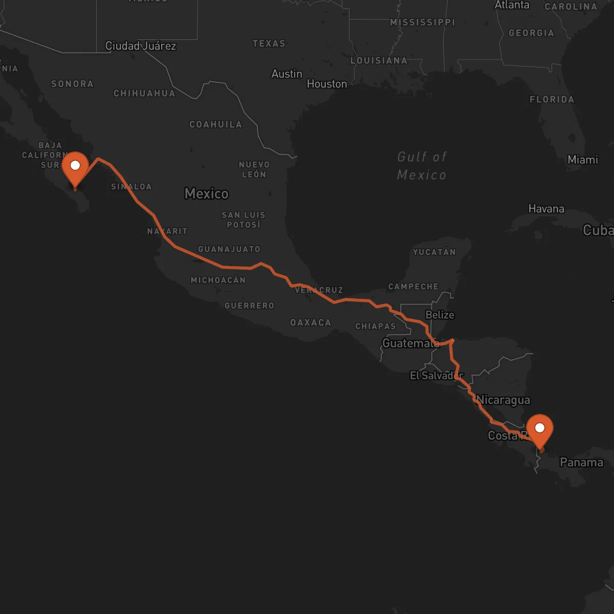 Ruta Bocas del Toro - La Paz