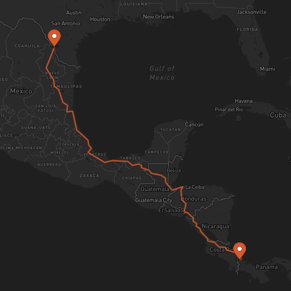 Ruta Bocas del Toro - Laredo