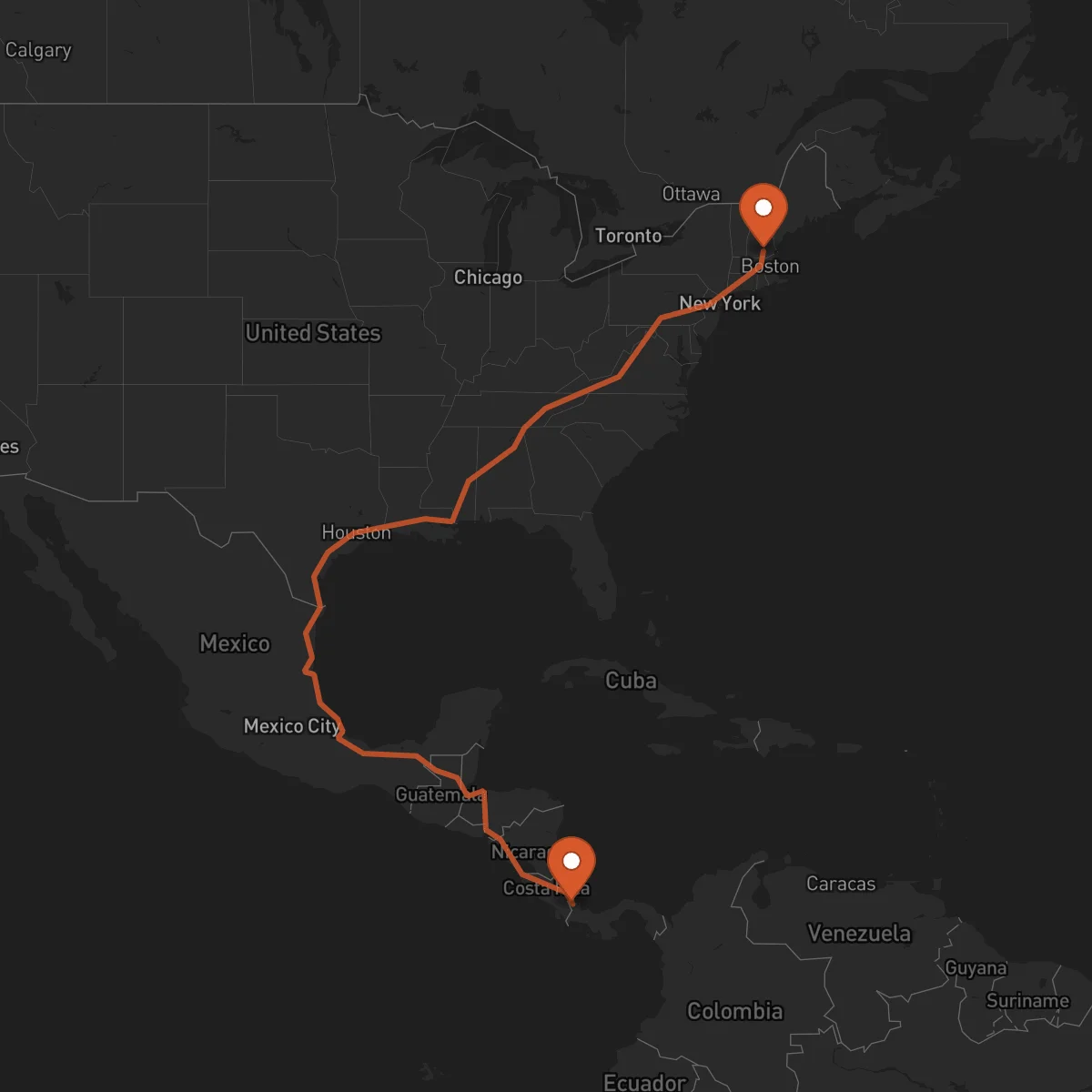 Ruta Bocas del Toro - Mánchester