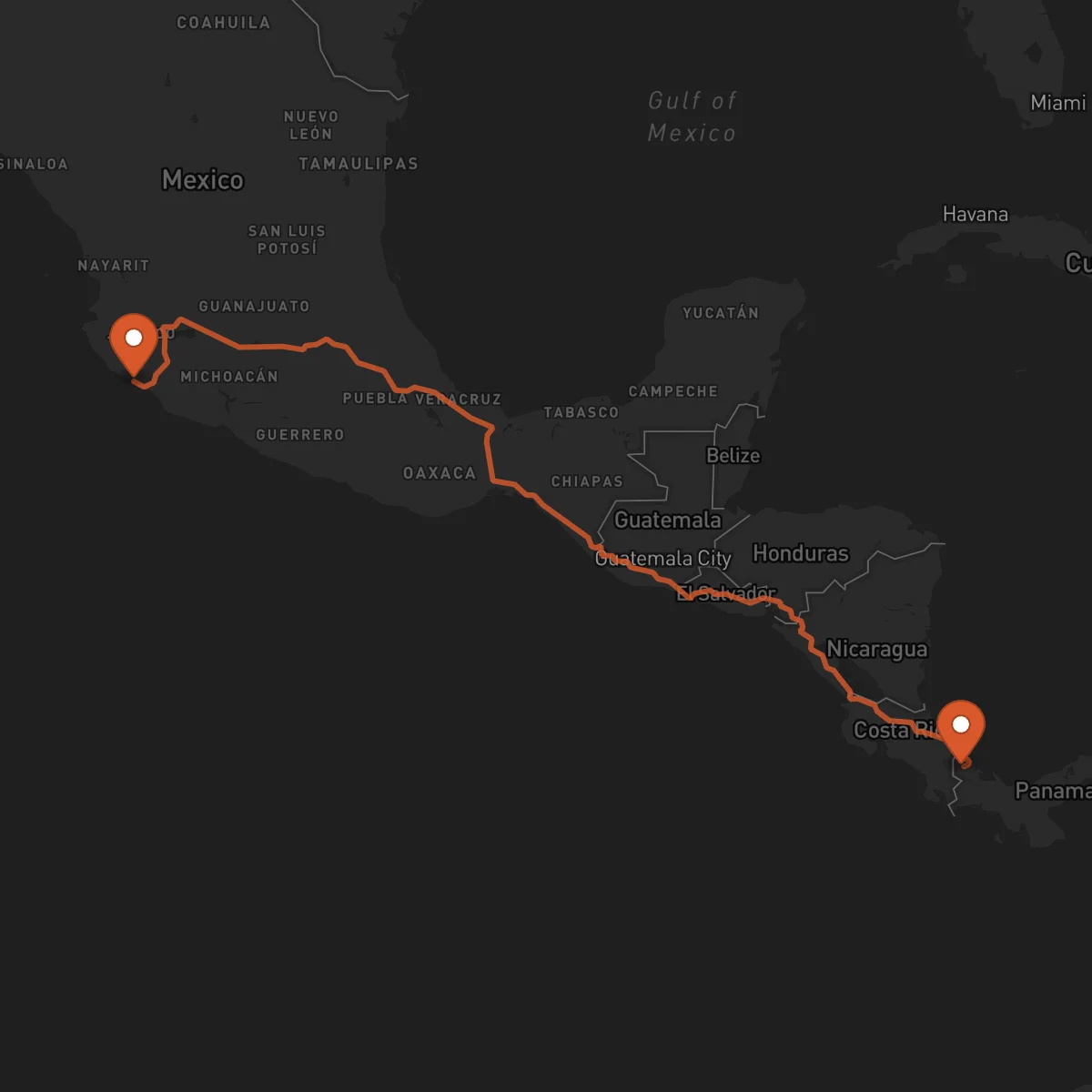 Ruta Bocas del Toro - Manzanillo