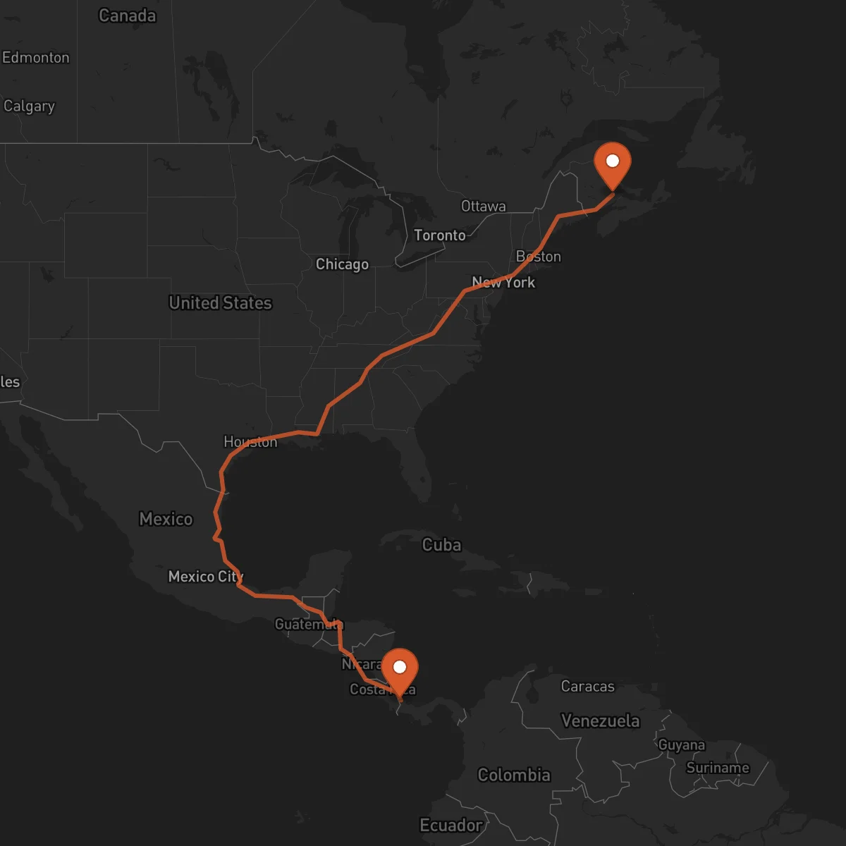Ruta Bocas del Toro - Moncton