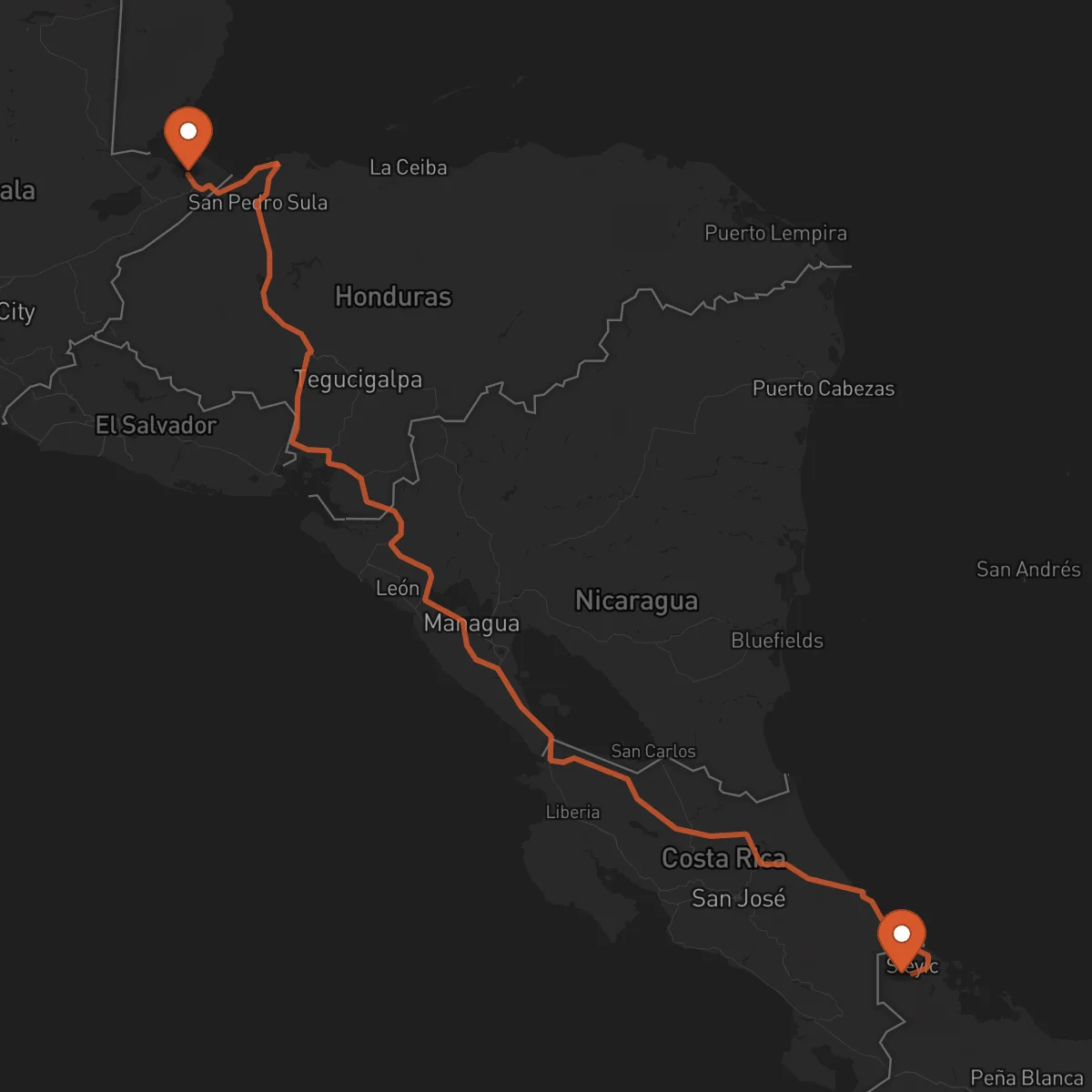Ruta Puerto Barrios - Bocas del Toro