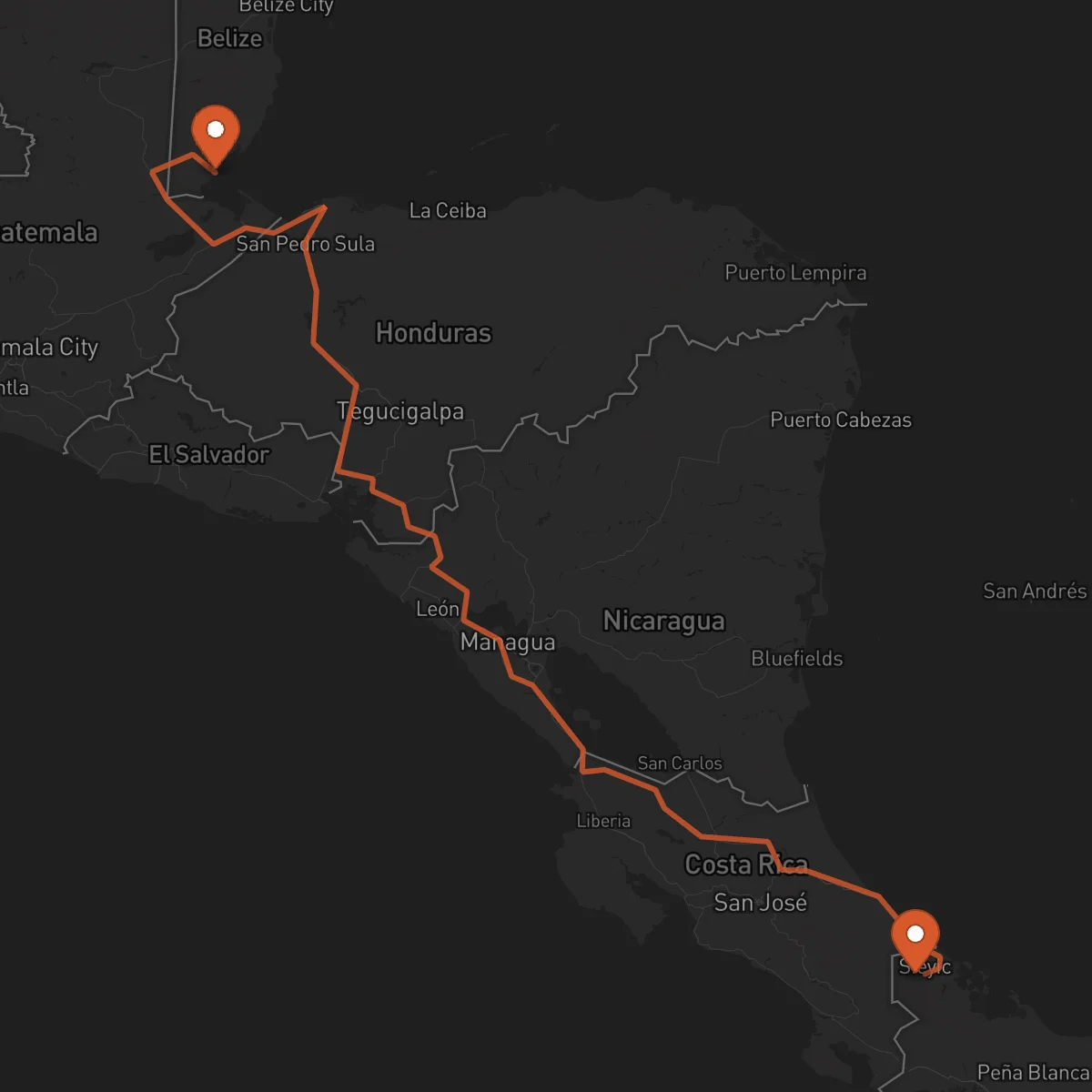 Ruta Bocas del Toro - Punta Gorda