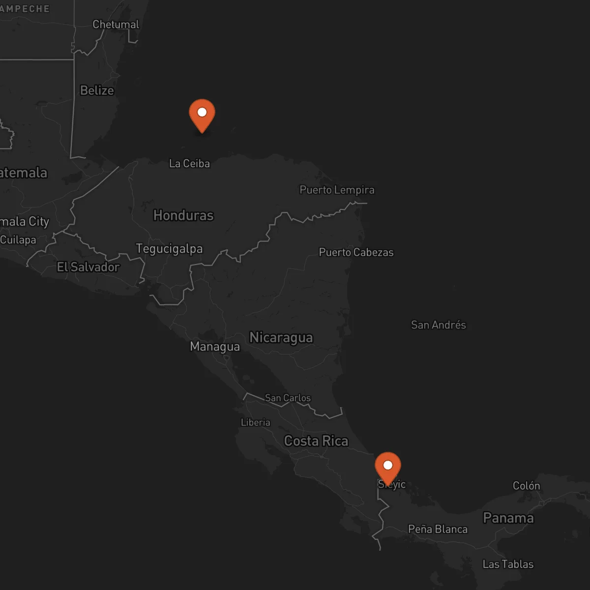 Ruta Bocas del Toro - Roatán