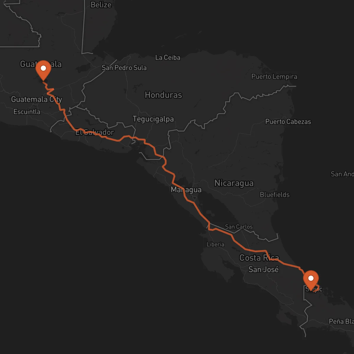Ruta Salamá - Bocas del Toro