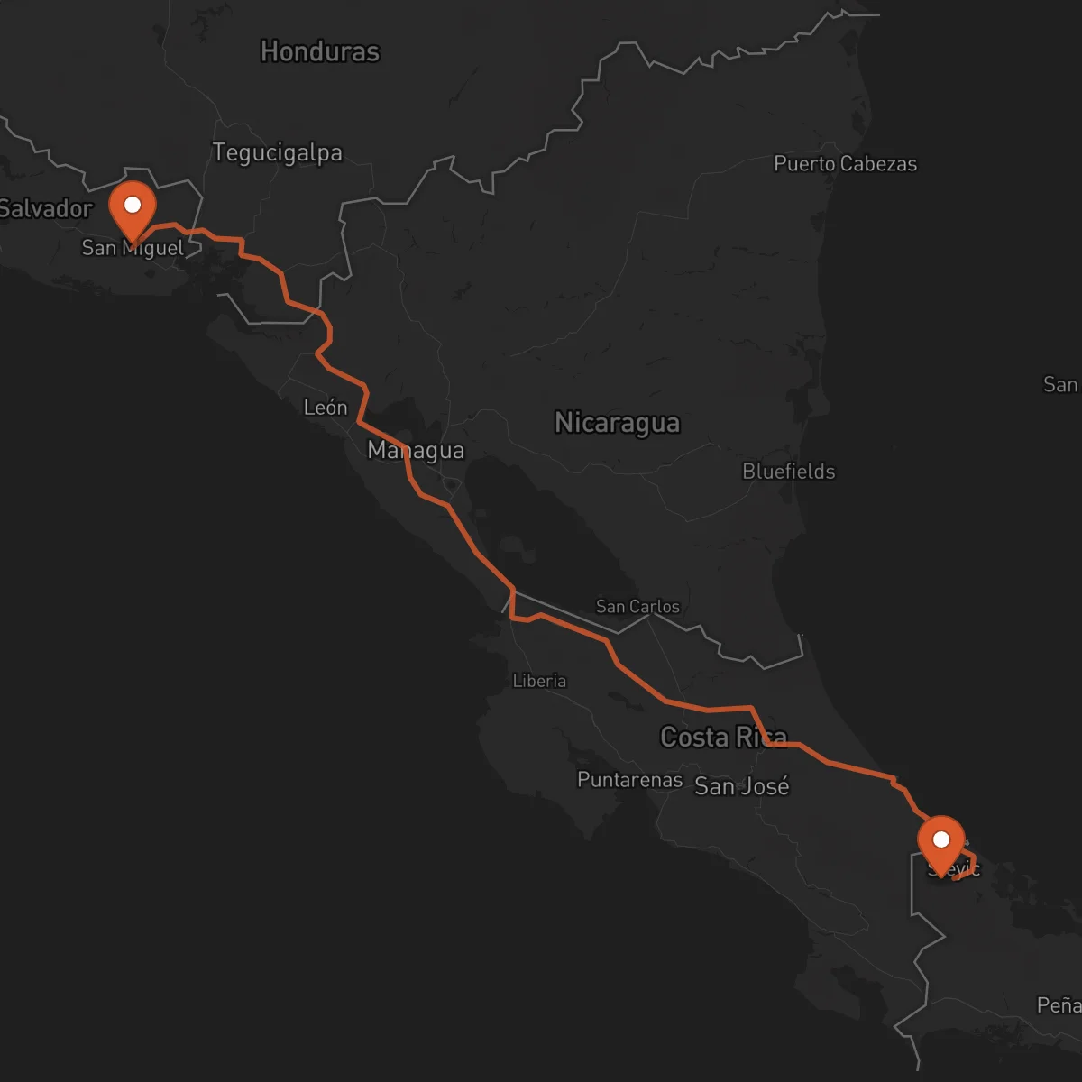 Ruta Bocas del Toro - San Miguel