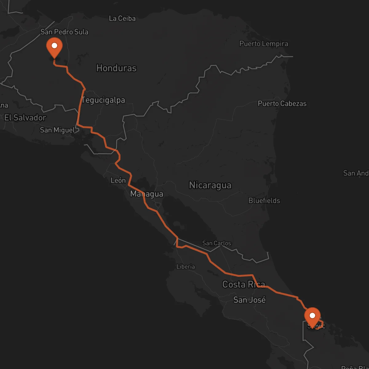 Ruta Santa Bárbara - Bocas del Toro