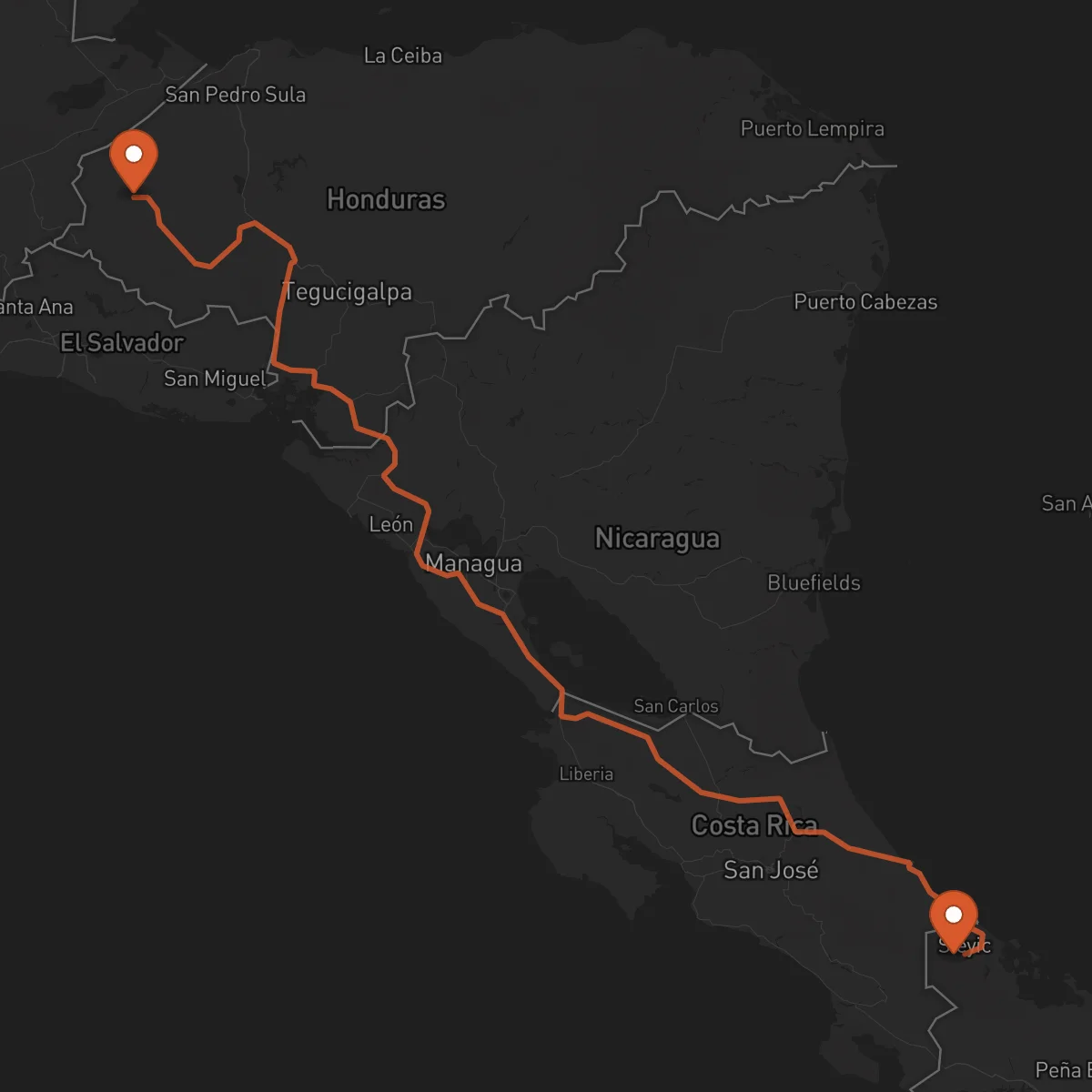 Ruta Bocas del Toro - Santa Rosa de Copán