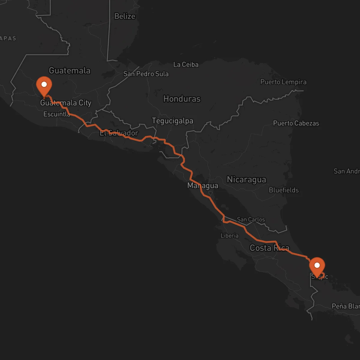 Ruta Bocas del Toro - Sololá