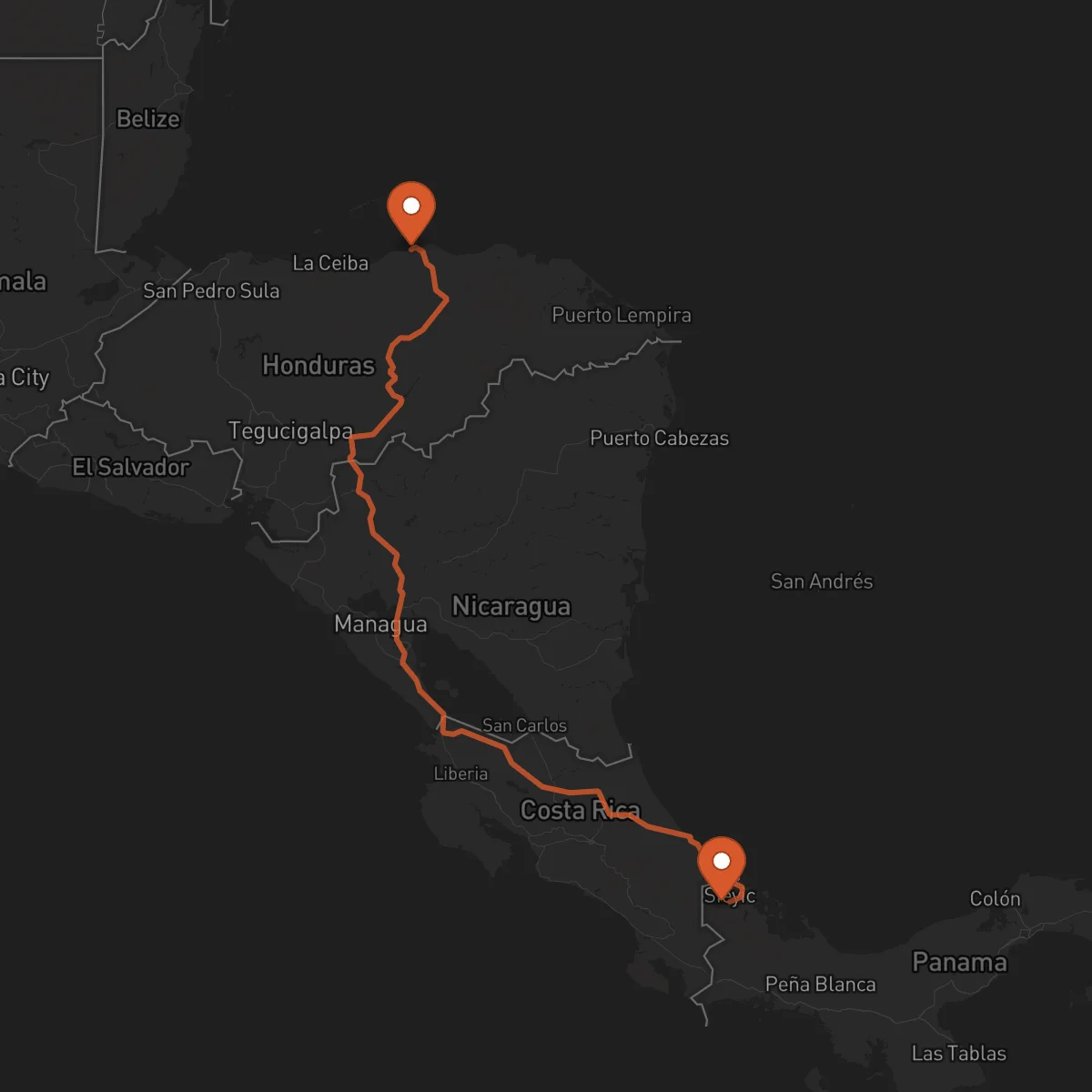 Ruta Trujillo - Bocas del Toro
