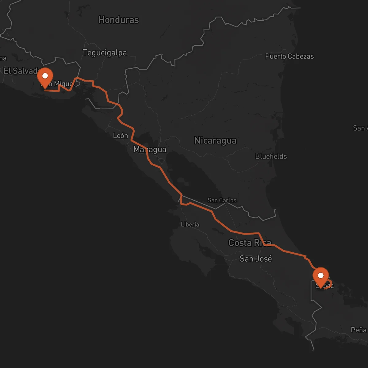Ruta Bocas del Toro - Usulután