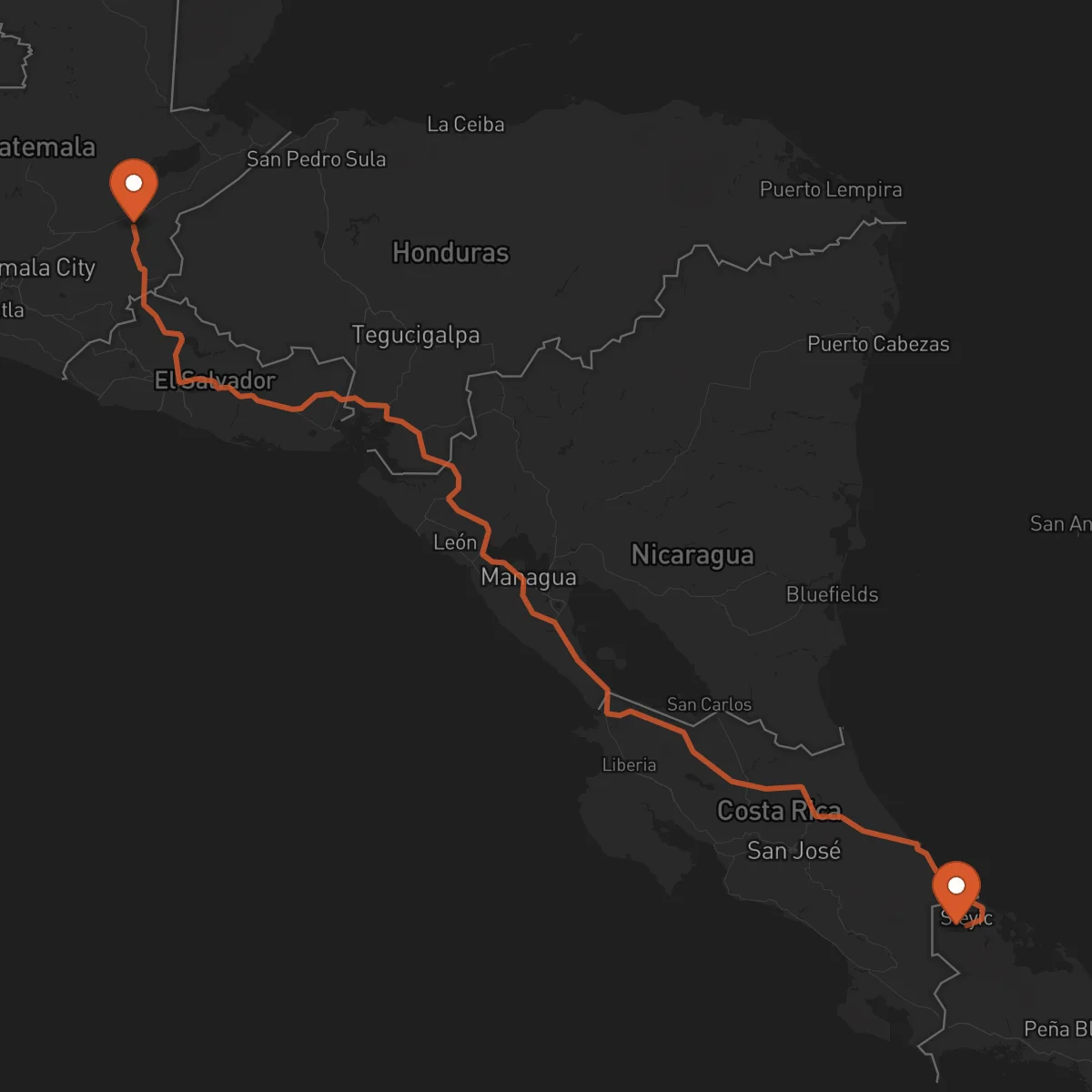 Ruta Bocas del Toro - Zacapa