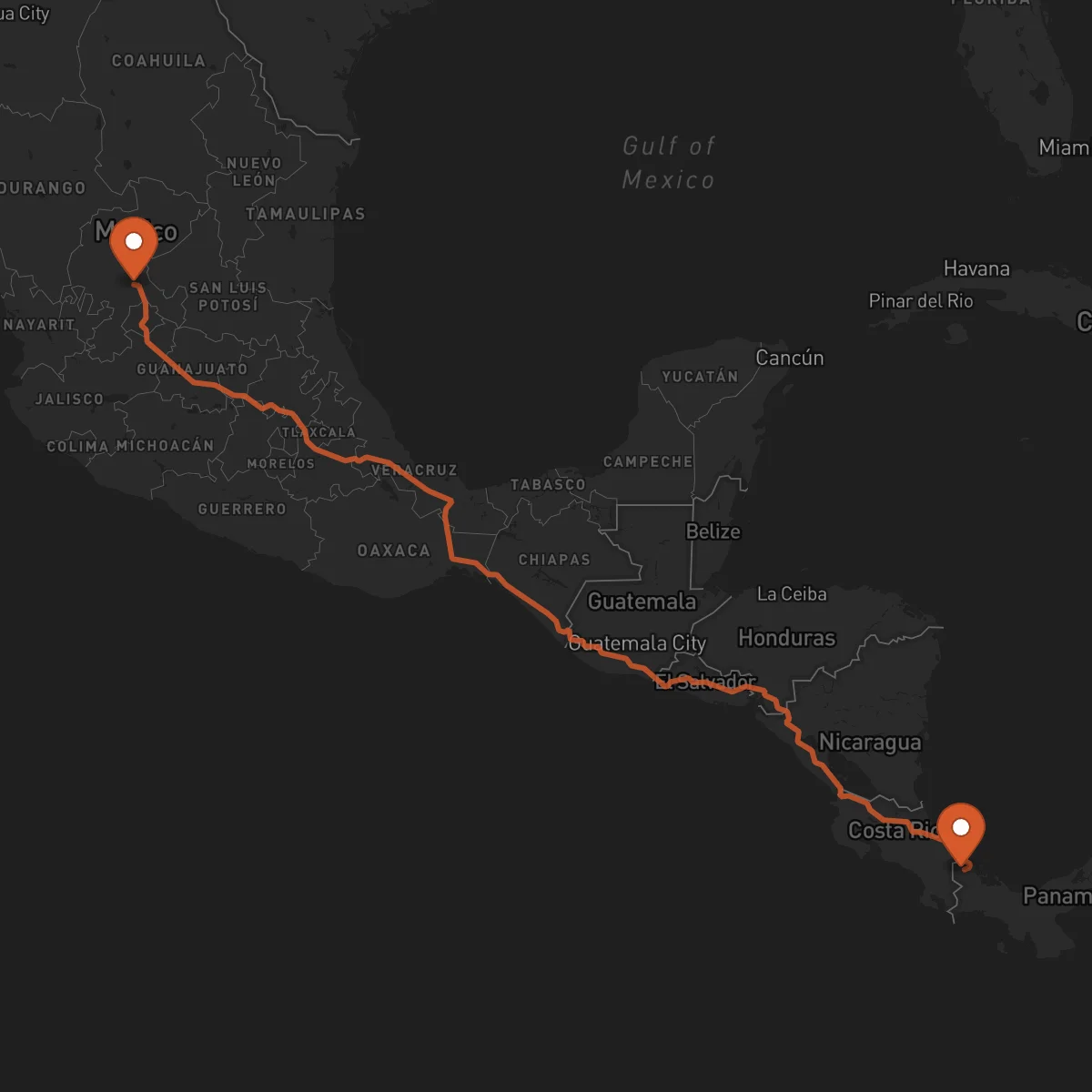 Ruta Bocas del Toro - Zacatecas