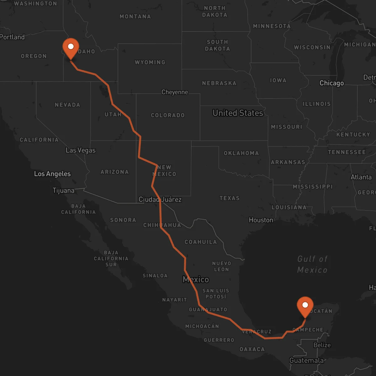 Ruta Campeche - Boise